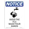 Signmission OSHA Notice Sign, Avoid The Flu Wash With Symbol, 10in X 7in Rigid Plastic, 7" W, 10" L, Portrait OS-NS-P-710-V-10278 - alternate 1